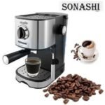 ⁦Sonashi Cafetière Expresso -SCM 4963- 850 W- 15 Bars, Capacité 1 L⁩ - الصورة ⁦2⁩