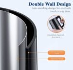 ⁦Sonashi Bouilloire électrique Sans Fil En Inox -2200W -1.8L SKT 1810⁩ - الصورة ⁦6⁩