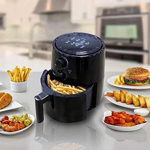 51t46ZPHyRS._AC_-1-1-1.webp Friteuse sans huile, airfryer cuve amovible 1500W 5.5L .LUXELL- LXFC-5130 - الصورة 1