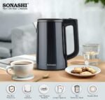 Sonashi Bouilloire électrique Sans Fil En Inox -2200W -1.8L SKT 1810