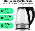 ⁦Bouilloire en Verre - Bomann - 1,7 Litre - WKS 6032 G CB⁩ - الصورة ⁦3⁩