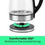 ⁦Bouilloire en Verre - Bomann - 1,7 Litre - WKS 6032 G CB⁩ - الصورة ⁦6⁩