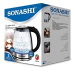 ⁦Sonashi Bouilloire En Verre De 1,8 Litre SKT-1809⁩ - الصورة ⁦5⁩