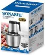 ⁦Sonashi Chopper Hachoir en verre 3L & 500W SMC-23G⁩ - الصورة ⁦8⁩