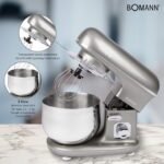 ⁦Partagez ce produit    Bomann Robot Pétrin - Km 6010 Cb 5L 1100W Gris⁩ - الصورة ⁦8⁩