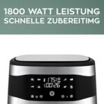 ⁦Friteuse sans huile Heinrich Bauer 8 L - 8programmes - Écran tactile LED 1800 W - Allemagne⁩ - الصورة ⁦4⁩