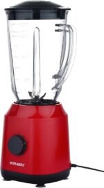 ⁦sonashi Blender 1,8 Litres + Moulin A Café - 2 En 1 - Rouge -SB-154N⁩ - الصورة ⁦4⁩