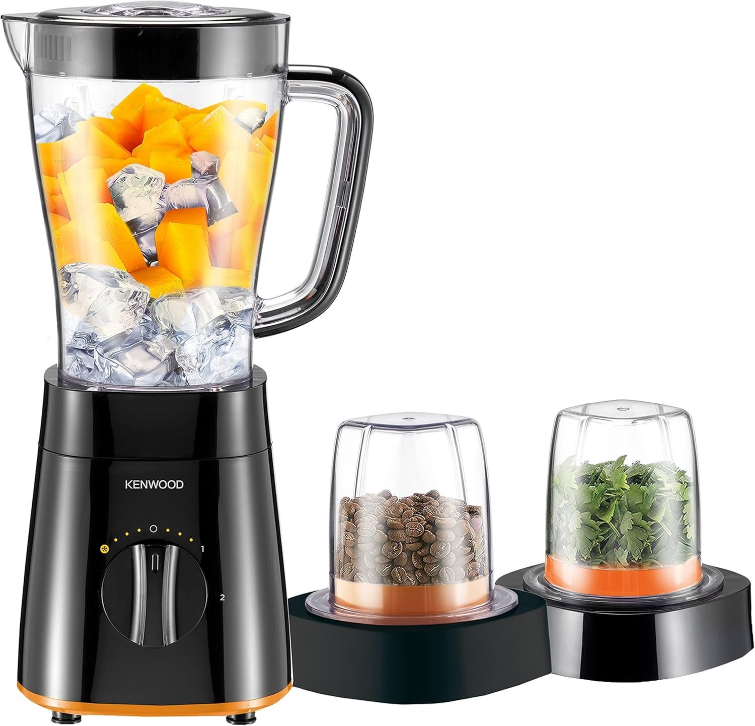 81nxaeCbUL._AC_SL1500_.jpg Blender Kenwood 500 W 1,5 L , hachoir et fonction glace pilée -Blp15.360BK - الصورة 1