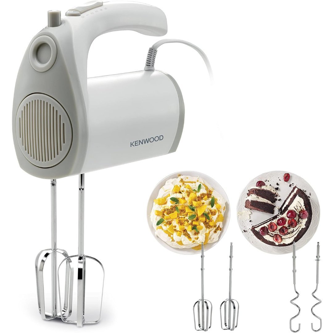 Batteur-KENWOOD-300W-Blanc-Avec-5-Vitesses-et-Turbo-HMP20.jpg Batteur électrique Kenwood HMP20 – 300W – 5 vitesses + Turbo – Blanc - الصورة 1