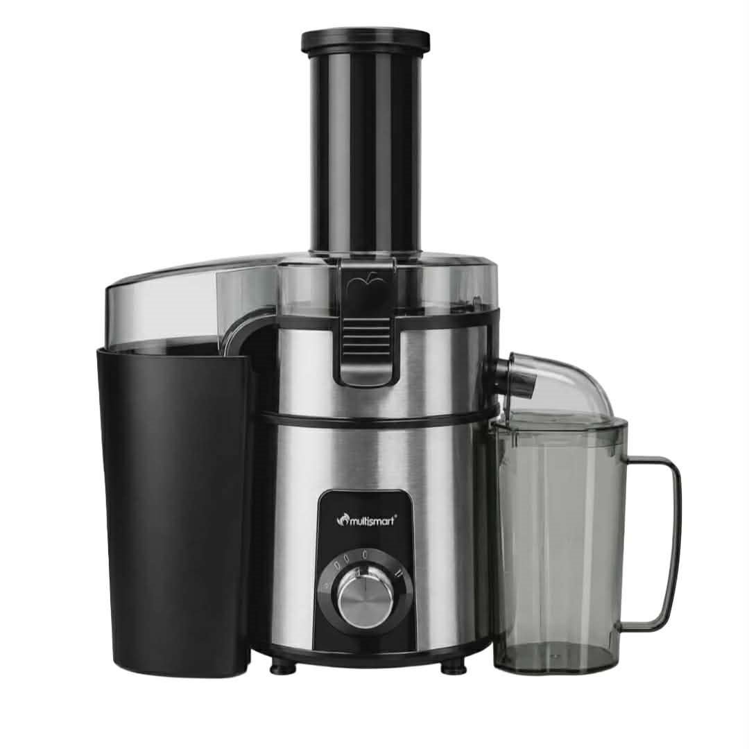 Centrifugeuse-Multismart-350W-inox-avec-2-vitesses-et-capacite-750ml.jpg centrifugeuse Multismart Juicer 350W – Extracteur de jus puissant 2 vitesses, capacité 750ml - الصورة 1