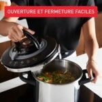 ⁦Cocotte-Minute SEB Clipso + Chef 10L - Inox - Induction - Fabriqué en France - Système d'Ouverture Facile⁩ - الصورة ⁦4⁩
