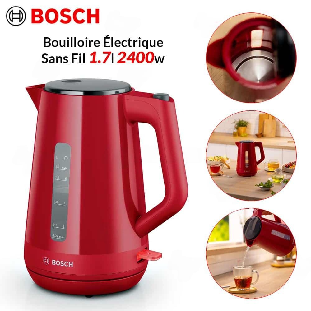 DeWatermark.ai_1746620254436.png Bouilloire Électrique Sans Fil 1.7L -2400w Bosch -TWK1M124 - الصورة 1