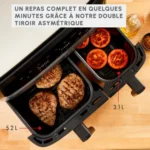 ⁦Moulinex Friteuse a air - airfryer - Friteuse sans huile- 8.3L- 2 tiroirs -EZ905D20⁩ - الصورة ⁦4⁩