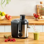 ⁦Moulinex Centrifugeuse FRUTELIA – 2 vitesses – 400 W JU420D10 – inox⁩ - الصورة ⁦4⁩