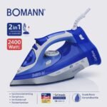 ⁦Fer à Repasser Sans Fil BOMANN DB 6006 CB - 2400W - 2 en 1 - Semelle Céramique Anti-Rayures⁩ - الصورة ⁦3⁩