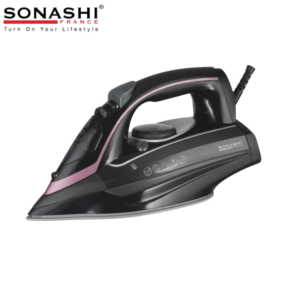 Fer-a-Repasser-Sonashi-Vapeur-2200W-.-Ceramique-SI-5089C.png Fer à Repasser Sonashi Vapeur 2200W . Céramique | SI-5089C - الصورة 1