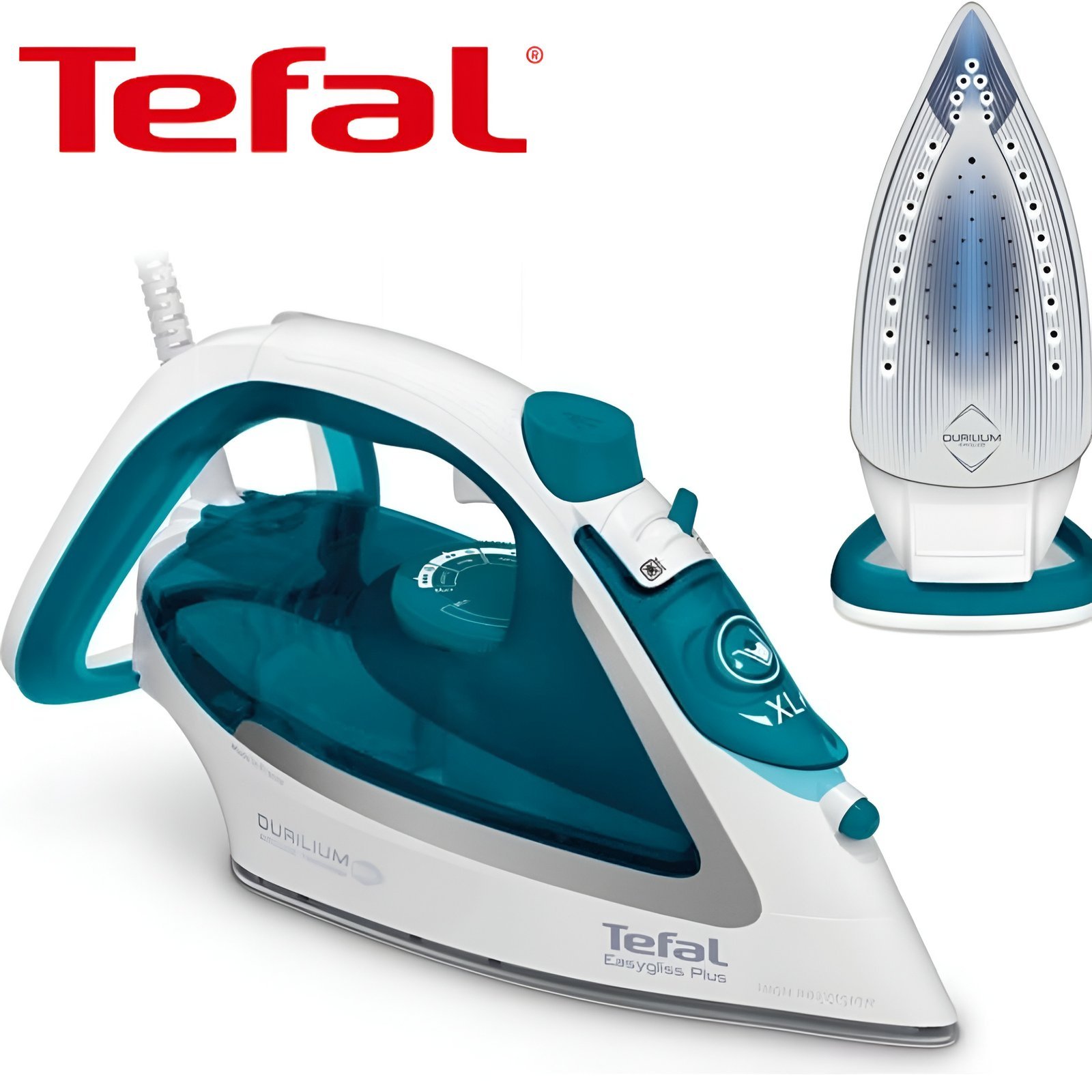 Fer-a-Repasser-a-Vapeur-Tefal-Easygliss-Plus-FV5718-2500W-Durilium-Airglide-Fabrique-en-France.jpg Fer à Repasser à Vapeur Tefal Easygliss Plus FV5718 - 2500W - Durilium Airglide - Fabriqué en France - الصورة 1