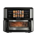 Friteuse – Air fryer   Sonashi Double Bac 10L 2600 W Digital multiprogrammes En inox SAF-115
