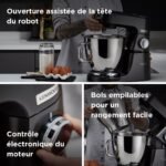 ⁦Pétrin Kenwood Titanium Chef Baker XL KVL85.004BK 1200W avec Balance Intégrée + 2 Bols 5L & 7L⁩ - الصورة ⁦11⁩