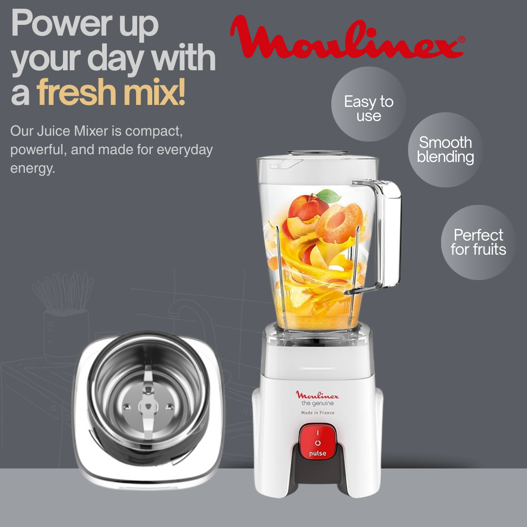 Orange-Neutral-Modern-Juice-Mixer-Social-Media-Post.png Moulinex Blender - GENUINE EXPERT - 1,75L - 500W -LM241B25 - الصورة 1
