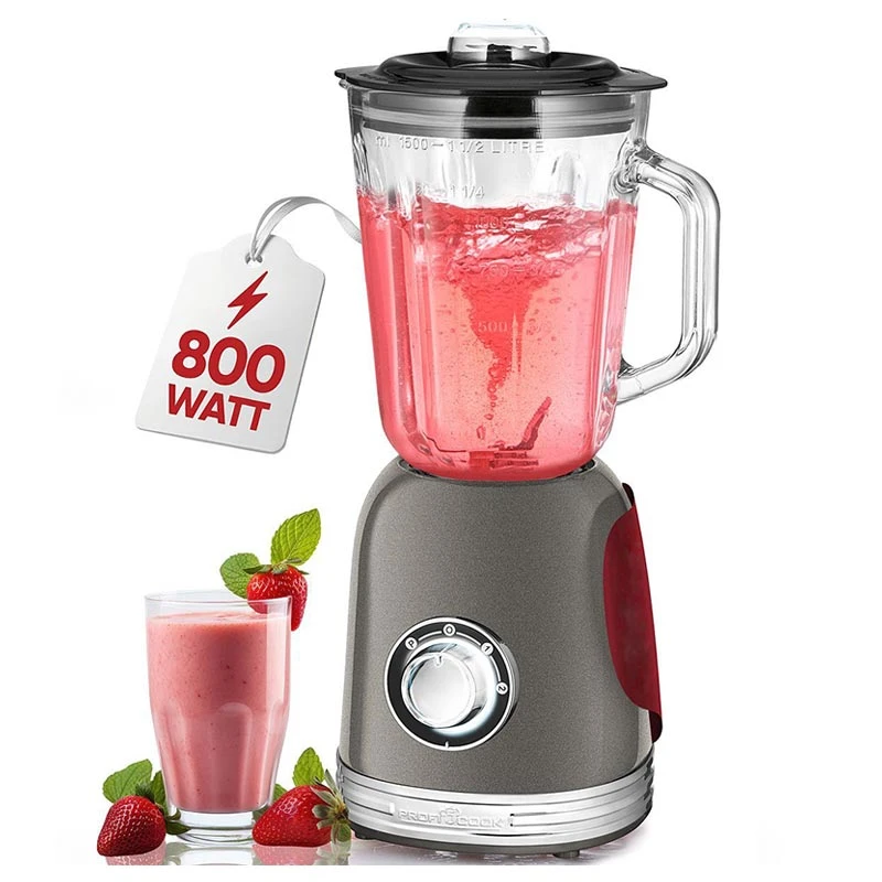 ProfiCook-PC-UM-1195-Vintage-Blender-800W-Anthracite-4006160119558-02092024-01-p.webp Proficook Blender Bol En Verre- 800W . PC-UM 1195 - الصورة 1