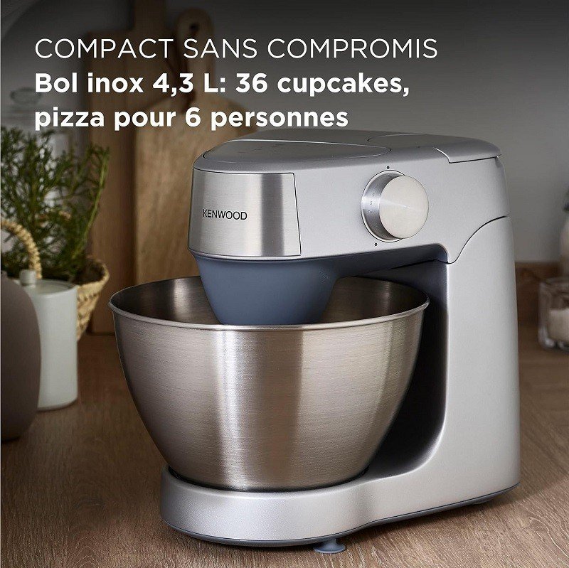 Robot-patissier-KENWOOD-Prospero-KHC29.J0SI-Silver-2-accessoires-inclus-1.jpg Kenwood- Robot pâtissier, 1000 W, 4,3 L, KHC29.A0 - الصورة 1