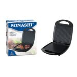 ⁦Panini et Grill Maker SONASHI SGT-851 - Plaque Antiadhésive - 2 Ans de Garantie⁩ - الصورة ⁦2⁩