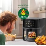 ⁦Robuste Friteuse Air Fryer sans huile 8L 2000W a air - 8 Programmes Tactile avec Fenêtre Visible - Airfryer AF8⁩ - الصورة ⁦3⁩