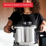 ⁦Cocotte-Minute SEB Clipso + Chef 10L - Inox - Induction - Fabriqué en France - Système d'Ouverture Facile⁩ - الصورة ⁦5⁩