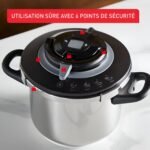 ⁦Cocotte-Minute SEB Clipso + Chef 10L - Inox - Induction - Fabriqué en France - Système d'Ouverture Facile⁩ - الصورة ⁦2⁩