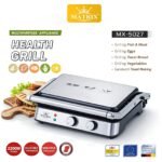 ⁦Grill et Panineuse Matrix MX-5027 - 2200W - Ouverture 180° & Minuterie Plaques Antiadhésives⁩ - الصورة ⁦3⁩