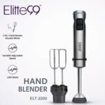⁦Mixeur Plongeant Professionnel Elite99 ELT-2200 - 1200W - 2 en 1 avec Double Fouet et Turbo⁩ - الصورة ⁦2⁩