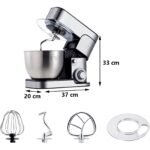 ⁦Robot Pétrin Sonashi SMX-154 – 1500W avec Bol Inox 7L & 6 Vitesses⁩ - الصورة ⁦3⁩