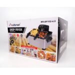 ⁦Friteuse Électrique Multismart 4,5 Litres 2000W  Inox avec 3 Panier  MS-FR1204 | Meilleurs Prix en Algérie⁩ - الصورة ⁦3⁩