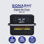 ⁦Friteuse à Air Digitale Sonashi SAF-101 10L – 2400W | Écran Tactile | Meilleur Prix en Algérie⁩ - الصورة ⁦2⁩