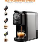 ⁦Cafetière Sonashi SCM-4984 3en1 – Espresso 20 Bar -Nespresso, Dolce Gusto & Café Moulu⁩ - الصورة ⁦4⁩