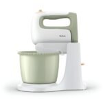 ⁦Tefal Batteur à main et avec Bol Électrique 500W 2.5L - 5 Vitesses et Turbo et 2 fouets 2 crochets pétrin - Cocoon HT464010⁩ - الصورة ⁦3⁩