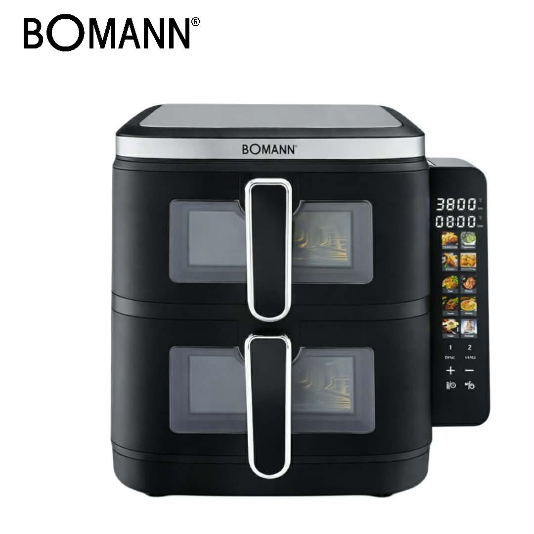 Untitled-Project-62.jpg Air Fryer BOMANN 11L Double Panier (2x 5.5L) - Friteuse sans Huile 2800W-FR 6160 CB - الصورة 1