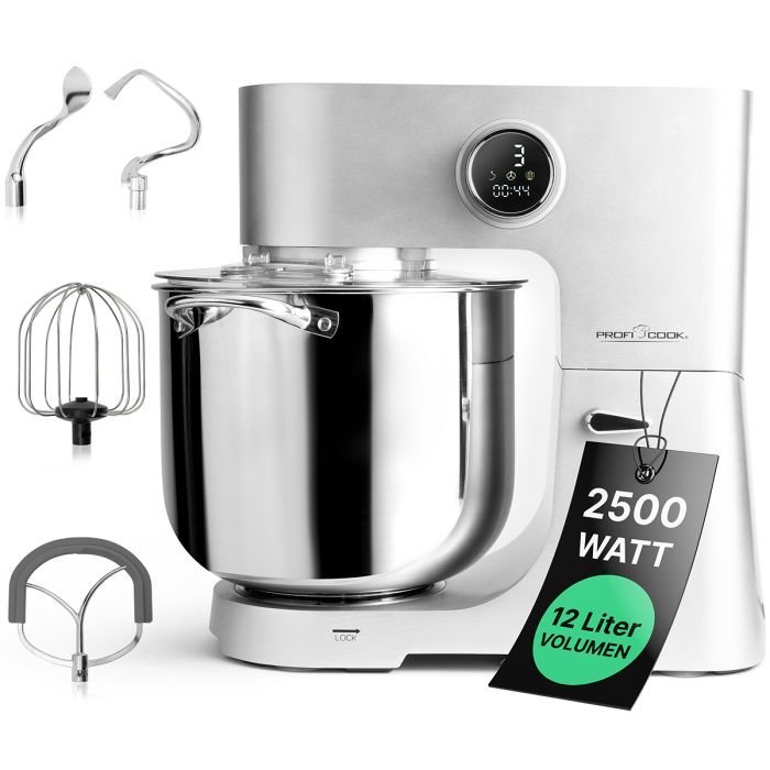 ag_pc_km_1254_01_1200px_de.jpg Pétrin ProfiCook PC-KM 1254 aluminium - الصورة 1