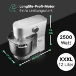⁦Pétrin ProfiCook PC-KM 1254 aluminium⁩ - الصورة ⁦2⁩