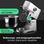 ⁦Pétrin ProfiCook PC-KM 1254 aluminium⁩ - الصورة ⁦3⁩