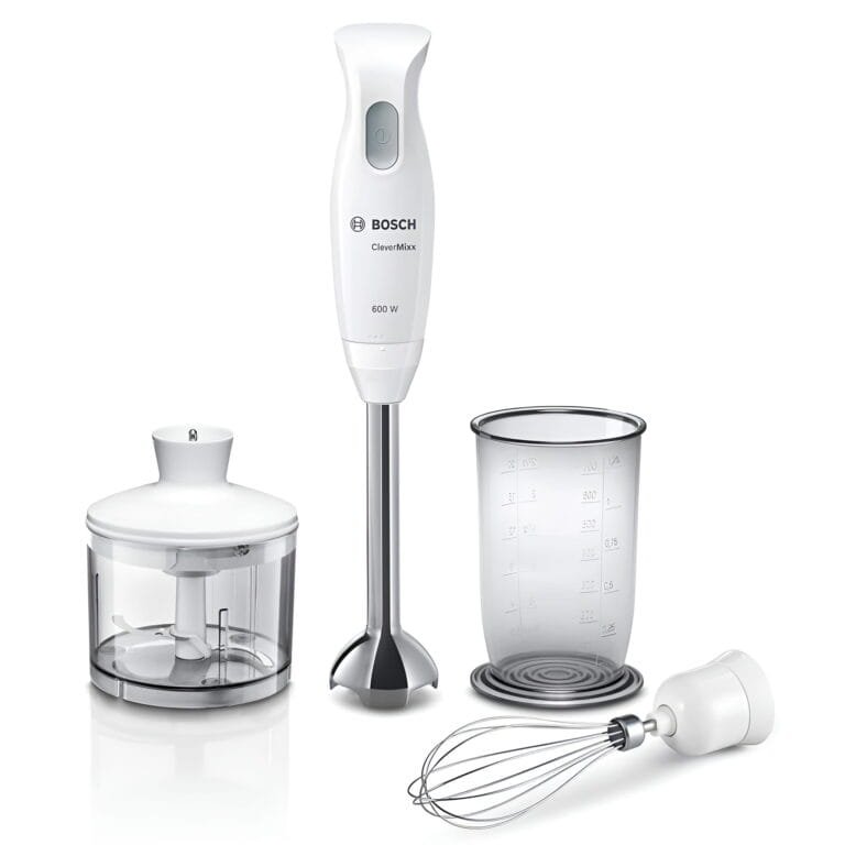 Mixeur plongeant Bosch CleverMixx MSM26500 600W avec fouet inox et mini hachoir